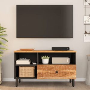 Blanes Acacia Wood TV Stand With 1 Drawer 3 Shelves In Natural