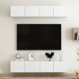 Beaufort 80cm Wooden Entertainment Unit In White